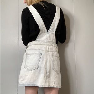 Forever 21 washed out distressed overall dress xs